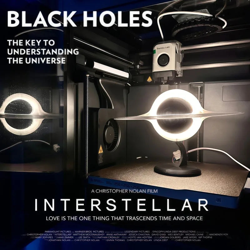 Blackholes Black Hole Night Light Interstellar Merch Cosmic Model Desktop Ornament Atmosphere Decor Collectible Gift