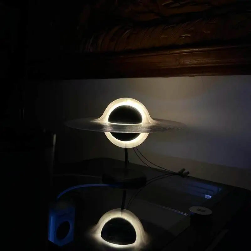 Blackholes Black Hole Night Light Interstellar Merch Cosmic Model Desktop Ornament Atmosphere Decor Collectible Gift